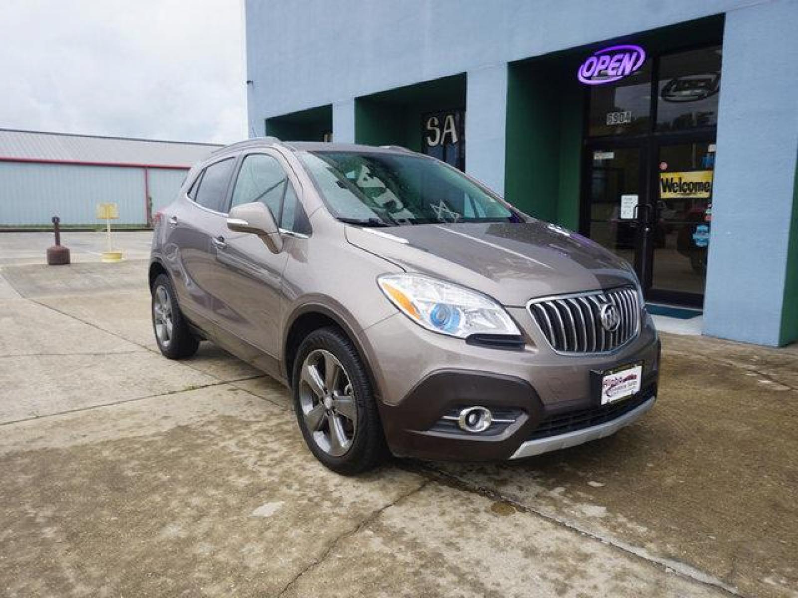 2014 Brown Buick Encore (KL4CJDSB3EB) with an 1.4L I4 Turbo engine, Automatic transmission, located at 6904 Johnston St., Lafayette, LA, 70503, (337) 988-1960, 30.143589, -92.100601 - Prices are subject to change as improvements done by the service dept. Prices are for Cash sales only, Plus TTL. This Vehicle is Serviced well and Warranties Available too. Easy Financing. Drives Great and everything works. Price subject to change as improvements done by the service dept. Easy CR - Photo #1