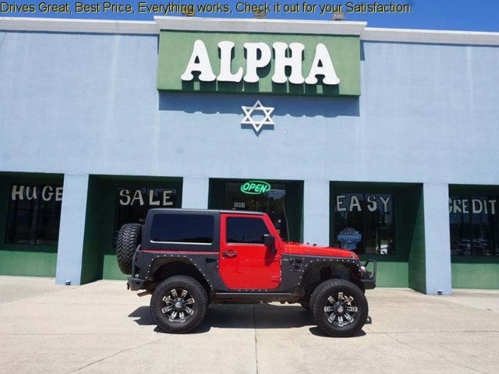 2012 Red Jeep Wrangler (1C4BJWCG9CL) with an 3.6L V6 engine, 6 Spd Automatic transmission, located at 6904 Johnston St., Lafayette, LA, 70503, (337) 988-1960, 30.143589, -92.100601 - beautiful Jeep Prices are subject to change as improvements done by the service dept. Prices are for Cash sales only, Plus TTL. This Vehicle is Serviced well and Warranties Available too. Easy Financing. Drives Great and everything works. Price subject to change as improvements done by the servi - Photo #0