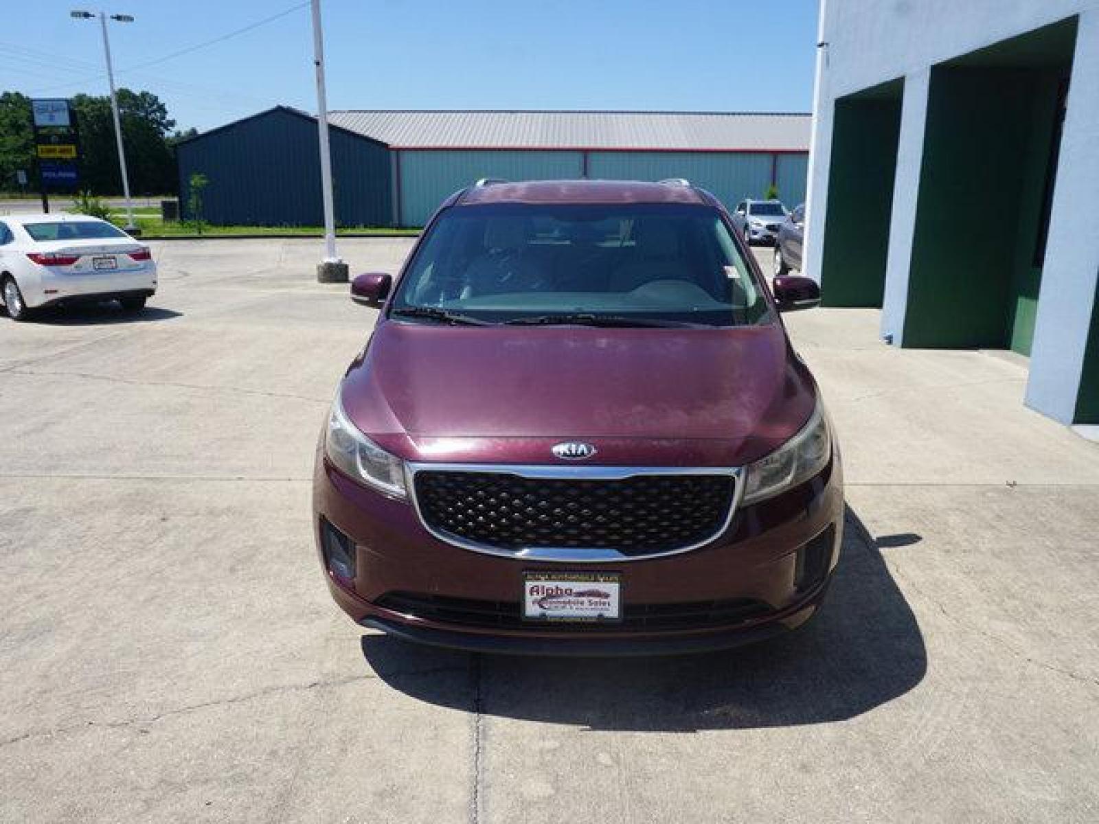 2015 Red Kia Sedona (KNDMB5C18F6) with an 3.3L V6 engine, Automatic transmission, located at 6904 Johnston St., Lafayette, LA, 70503, (337) 988-1960, 30.143589, -92.100601 - Prices are subject to change as improvements done by the service dept. Prices are for Cash sales only, Plus TTL. This Vehicle is Serviced well and Warranties Available too. Easy Financing. Drives Great and everything works. Price subject to change as improvements done by the service dept. Easy CR - Photo #2
