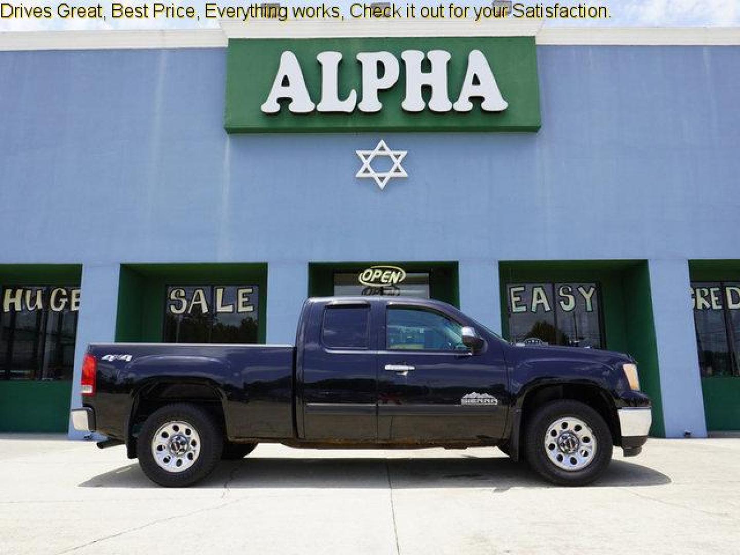 2013 Black GMC Sierra 1500 (1GTR2UEA0DZ) with an 4.8L V8 engine, 4 Spd Automatic transmission, located at 6904 Johnston St., Lafayette, LA, 70503, (337) 988-1960, 30.143589, -92.100601 - Prices are subject to change as improvements done by the service dept. Prices are for Cash sales only, Plus TTL. This Vehicle is Serviced well and Warranties Available too. Easy Financing. Drives Great and everything works. Price subject to change as improvements done by the service dept. Easy CR - Photo#0