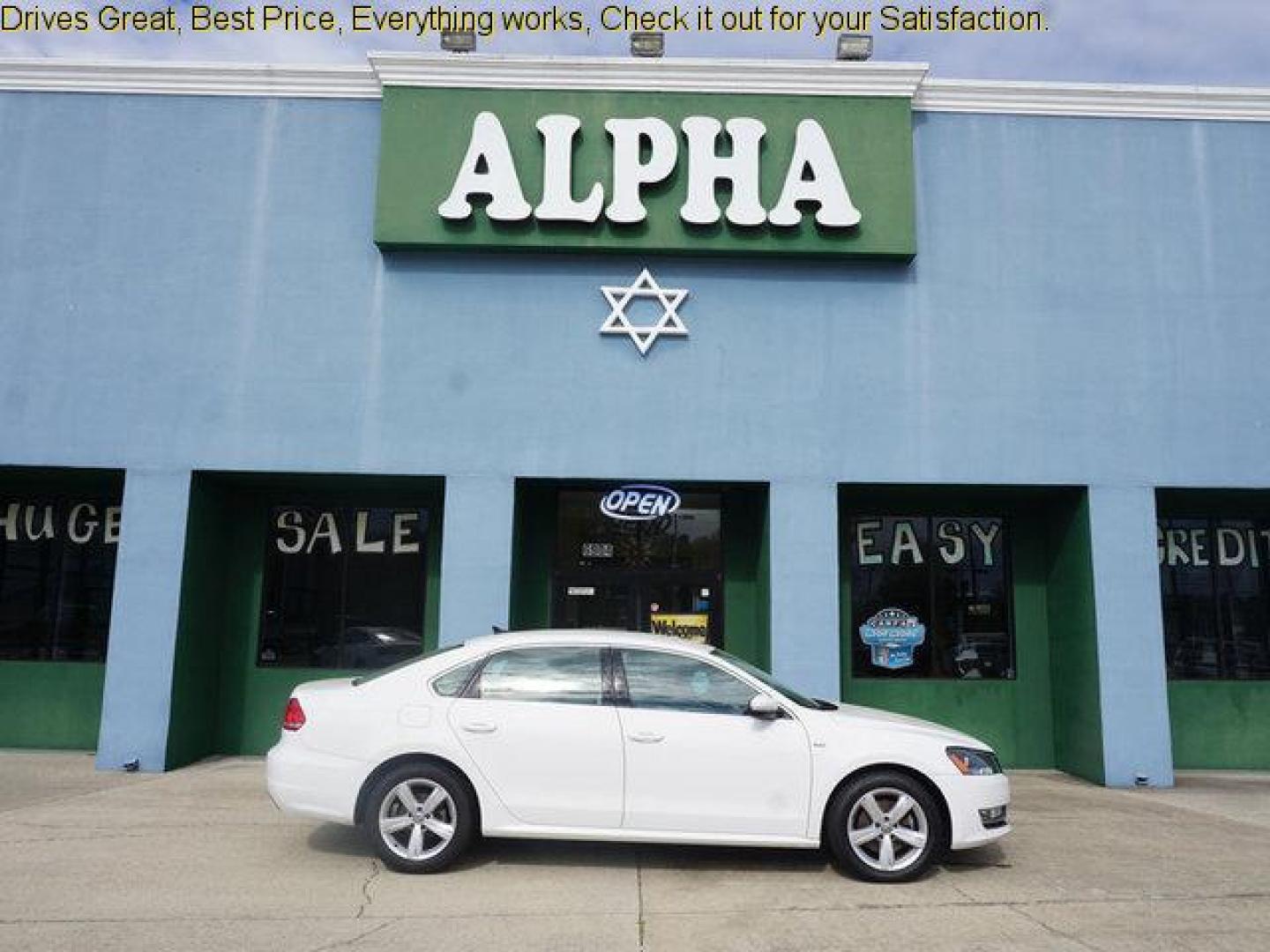 2015 White Volkswagen Passat (1VWAT7A32FC) with an 1.8L 4Cyl Turbo engine, Automatic transmission, located at 6904 Johnston St., Lafayette, LA, 70503, (337) 988-1960, 30.143589, -92.100601 - Prices are subject to change as improvements done by the service dept. Prices are for Cash sales only, Plus TTL. This Vehicle is Serviced well and Warranties Available too. Easy Financing. Drives Great and everything works. Price subject to change as improvements done by the service dept. Easy CR - Photo#0