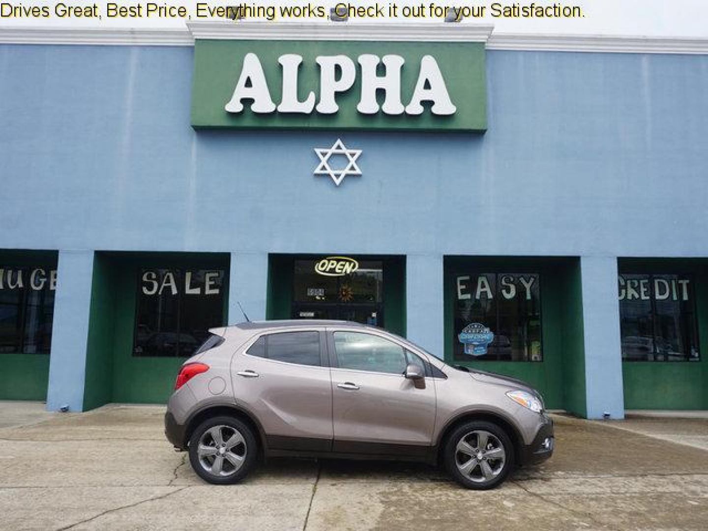 2014 Brown Buick Encore (KL4CJDSB3EB) with an 1.4L I4 Turbo engine, Automatic transmission, located at 6904 Johnston St., Lafayette, LA, 70503, (337) 988-1960, 30.143589, -92.100601 - Prices are subject to change as improvements done by the service dept. Prices are for Cash sales only, Plus TTL. This Vehicle is Serviced well and Warranties Available too. Easy Financing. Drives Great and everything works. Price subject to change as improvements done by the service dept. Easy CR - Photo#0