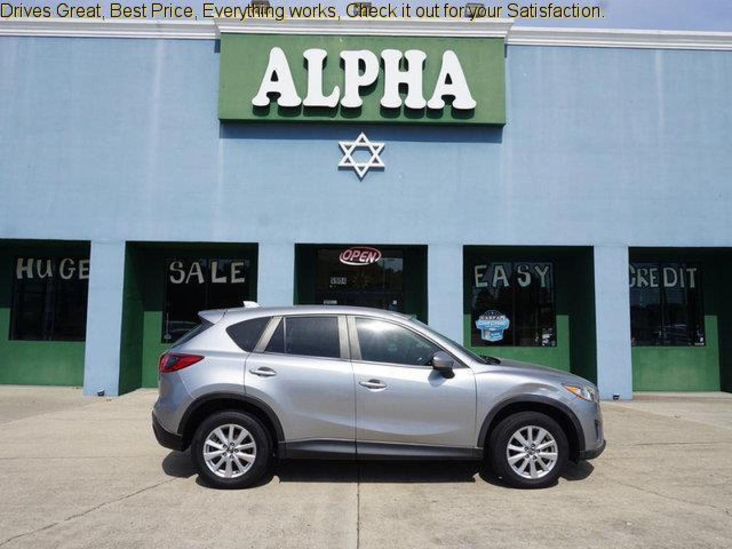 2014 Liquid Silver Metallic /Black Mazda CX-5 FWD 4dr Auto Touring (JM3KE2CY6E0) with an 2.5L 4Cyl engine, Automatic transmission, located at 6904 Johnston St., Lafayette, LA, 70503, (337) 988-1960, 30.143589, -92.100601 - Photo#0