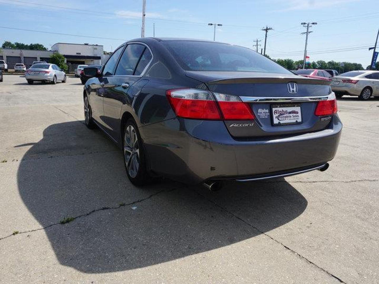 2013 Grey /Black Honda Accord 4dr I4 CVT Sport (1HGCR2F57DA) with an 2.4L 4Cyl engine, Automatic CVT transmission, located at 6904 Johnston St., Lafayette, LA, 70503, (337) 988-1960, 30.143589, -92.100601 - Photo#8