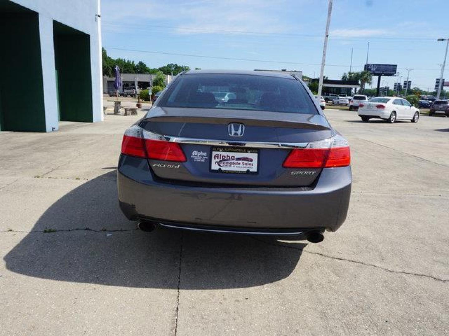 2013 Grey /Black Honda Accord 4dr I4 CVT Sport (1HGCR2F57DA) with an 2.4L 4Cyl engine, Automatic CVT transmission, located at 6904 Johnston St., Lafayette, LA, 70503, (337) 988-1960, 30.143589, -92.100601 - Photo#10