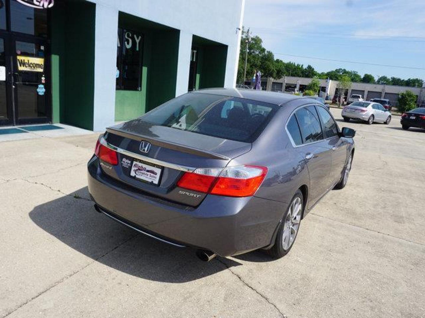 2013 Grey /Black Honda Accord 4dr I4 CVT Sport (1HGCR2F57DA) with an 2.4L 4Cyl engine, Automatic CVT transmission, located at 6904 Johnston St., Lafayette, LA, 70503, (337) 988-1960, 30.143589, -92.100601 - Photo#11