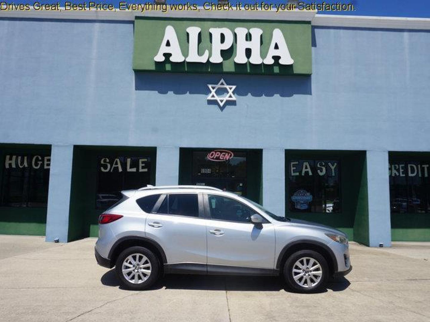 2016 Sonic Silver Metallic /Black Mazda CX-5 FWD 4dr Auto Touring (JM3KE2CY8G0) with an 2.5L 4Cyl engine, Automatic transmission, located at 6904 Johnston St., Lafayette, LA, 70503, (337) 988-1960, 30.143589, -92.100601 - Photo#0