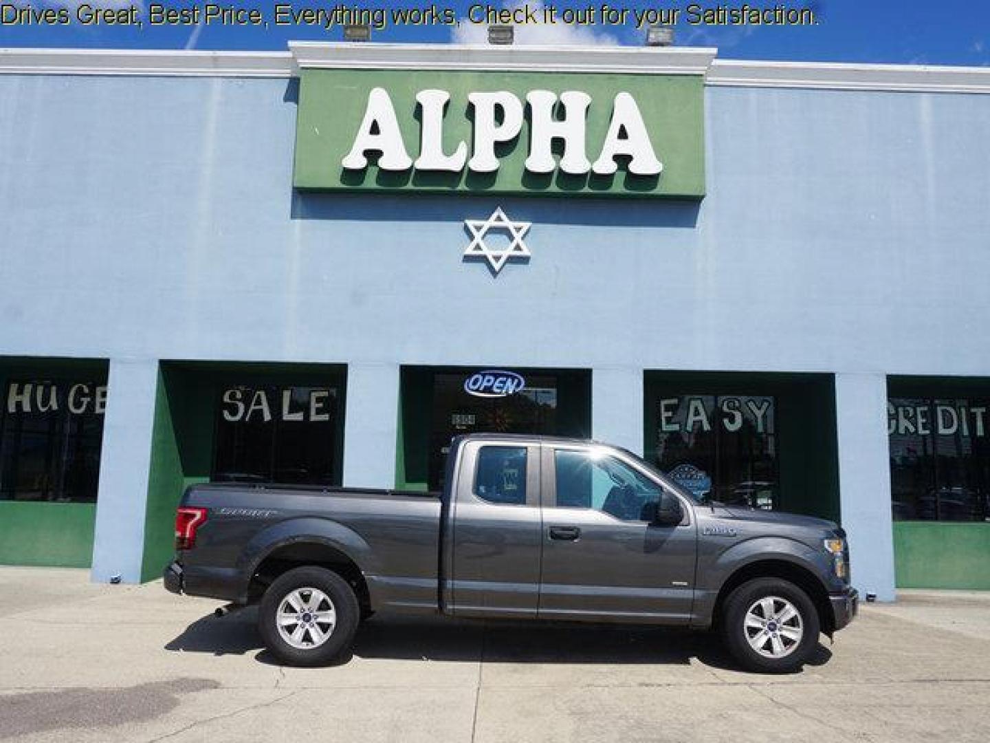 2015 Gray /Dark Earth Gray Ford F-150 2WD SuperCab 145 XL (1FTEX1CP0FK) with an 2.7L 6 Cyl engine, 6 Spd Automatic transmission, located at 6904 Johnston St., Lafayette, LA, 70503, (337) 988-1960, 30.143589, -92.100601 - Photo#0