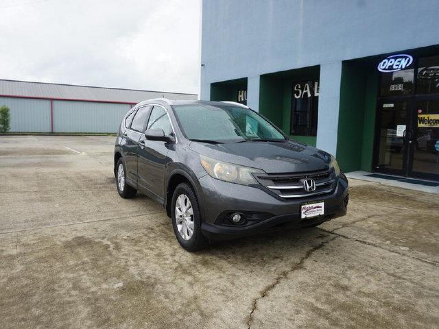 2013 Grey /Beige Honda CR-V 2WD 5dr EX-L (2HKRM3H78DH) with an 2.4L 4Cyl engine, Automatic transmission, located at 6904 Johnston St., Lafayette, LA, 70503, (337) 988-1960, 30.143589, -92.100601 - Photo#1