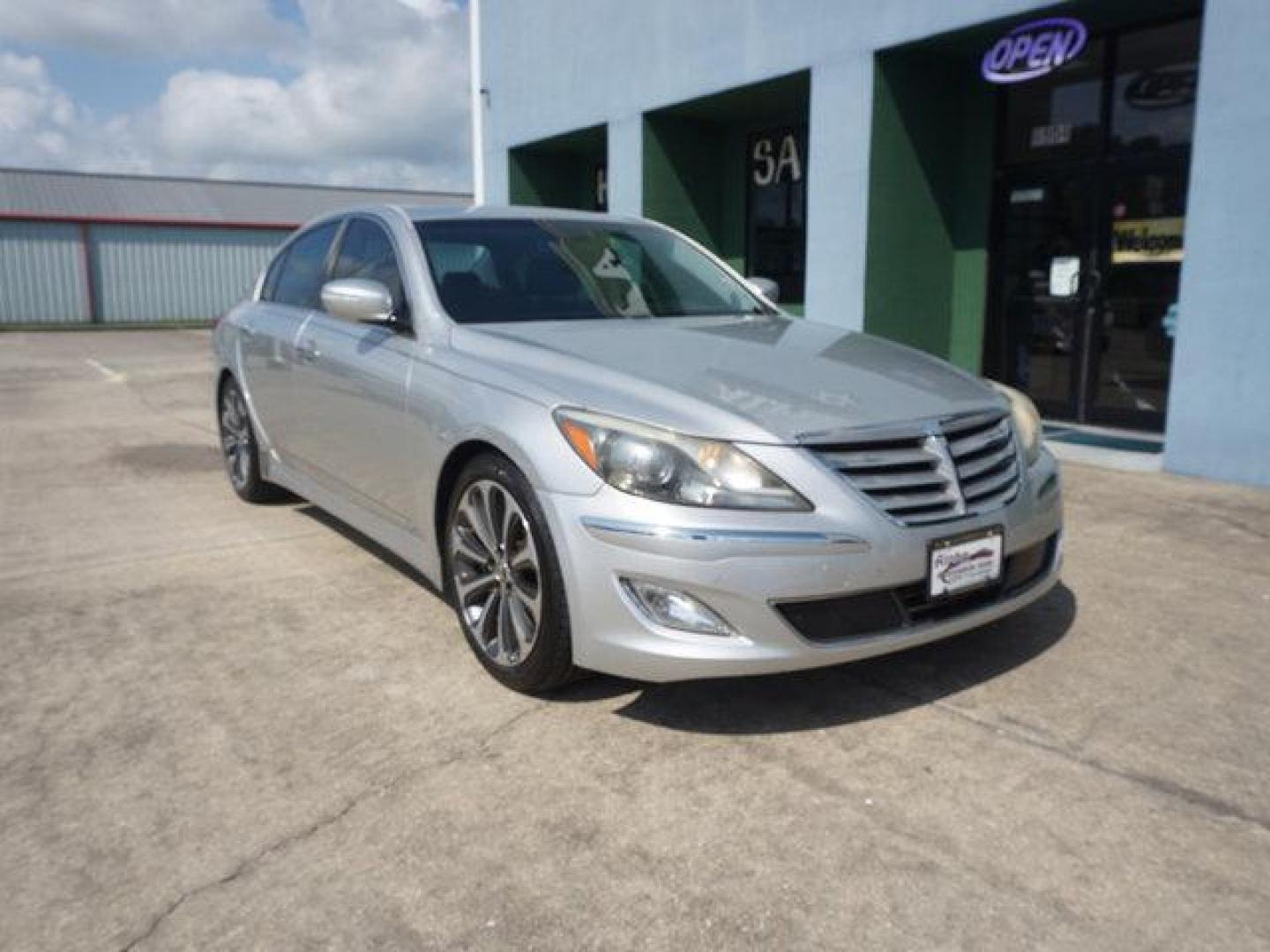 2013 Silver Hyundai Genesis (KMHGC4DH5DU) with an 5.0L V8 engine, 8 Spd Automatic transmission, located at 6904 Johnston St., Lafayette, LA, 70503, (337) 988-1960, 30.143589, -92.100601 - Prices are subject to change as improvements done by the service dept. Prices are for Cash sales only, Plus TTL. This Vehicle is Serviced well and Warranties Available too. Easy Financing. Drives Great and everything works. Price subject to change as improvements done by the service dept. Easy CR - Photo#1