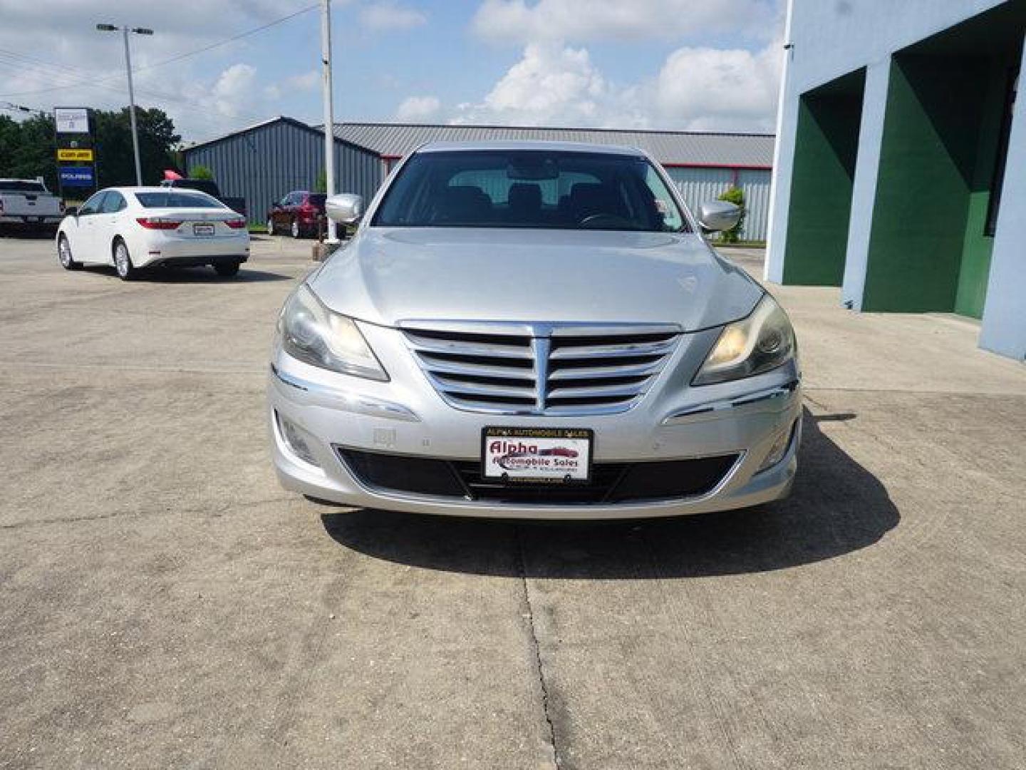 2013 Silver Hyundai Genesis (KMHGC4DH5DU) with an 5.0L V8 engine, 8 Spd Automatic transmission, located at 6904 Johnston St., Lafayette, LA, 70503, (337) 988-1960, 30.143589, -92.100601 - Prices are subject to change as improvements done by the service dept. Prices are for Cash sales only, Plus TTL. This Vehicle is Serviced well and Warranties Available too. Easy Financing. Drives Great and everything works. Price subject to change as improvements done by the service dept. Easy CR - Photo#2