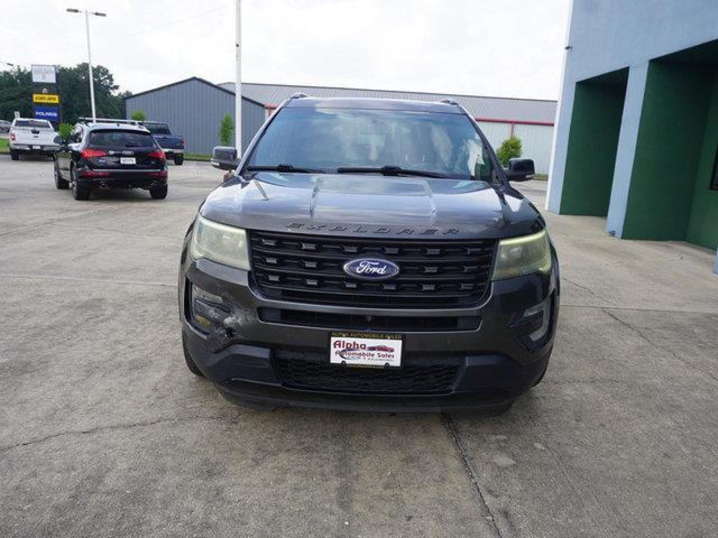 2016 Gray /Ebony Blck w/Red Accent S Ford Explorer 4WD 4dr Sport (1FM5K8GT2GG) with an 3.5L V6 EcoBoost engine, Automatic transmission, located at 6904 Johnston St., Lafayette, LA, 70503, (337) 988-1960, 30.143589, -92.100601 - Photo#2