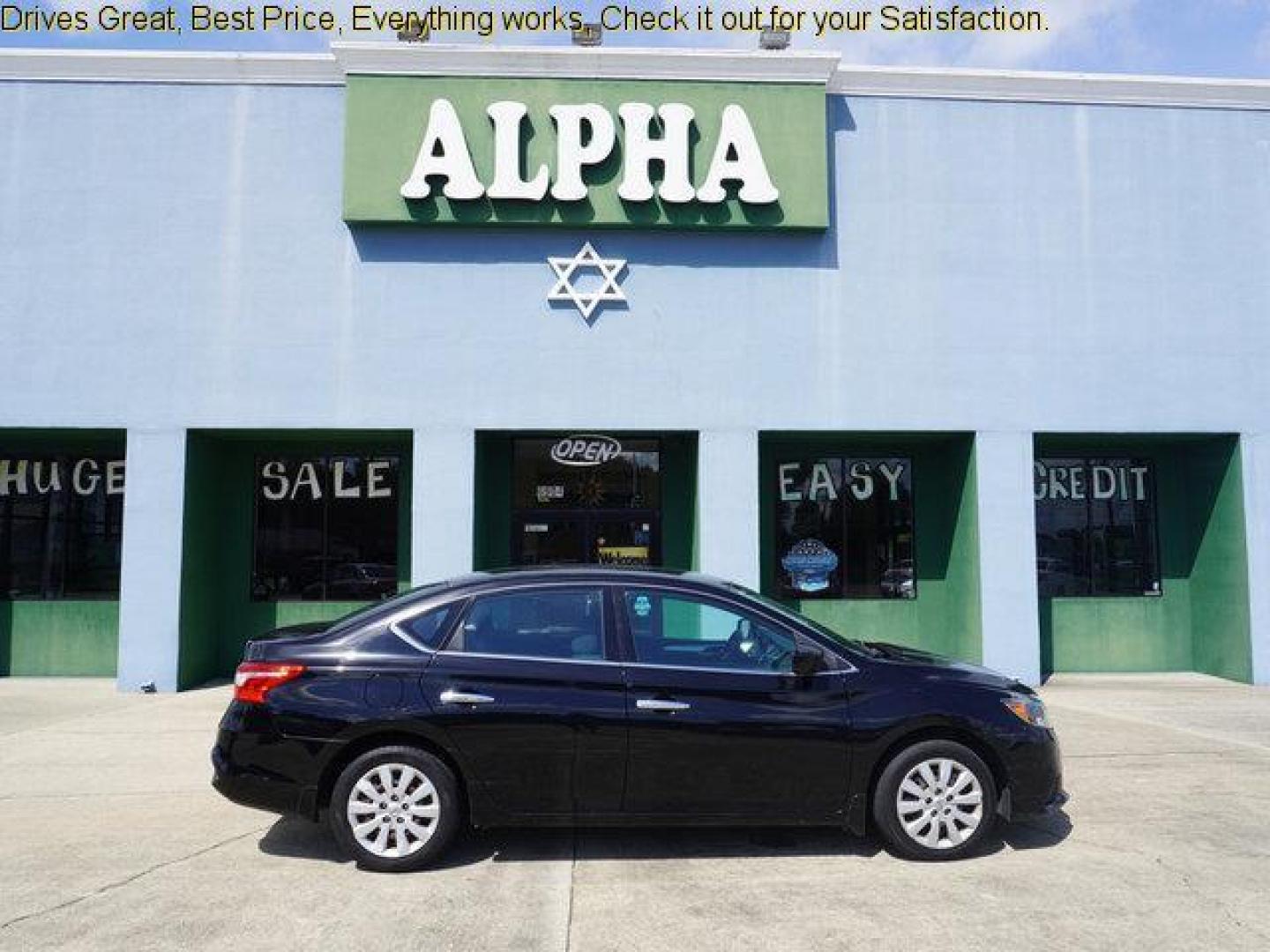 2016 Super Black /Charcoal Nissan Sentra 4dr Sdn I4 CVT S (3N1AB7AP6GY) with an 1.8L 4Cyl engine, Automatic CVT transmission, located at 6904 Johnston St., Lafayette, LA, 70503, (337) 988-1960, 30.143589, -92.100601 - Photo#0