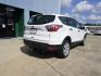 2017 White /Charcoal Black Ford Escape S FWD (1FMCU0F78HU) with an 2.5L 4Cyl engine, Automatic transmission, located at 6904 Johnston St., Lafayette, LA, 70503, (337) 988-1960, 30.143589, -92.100601 - Photo#12