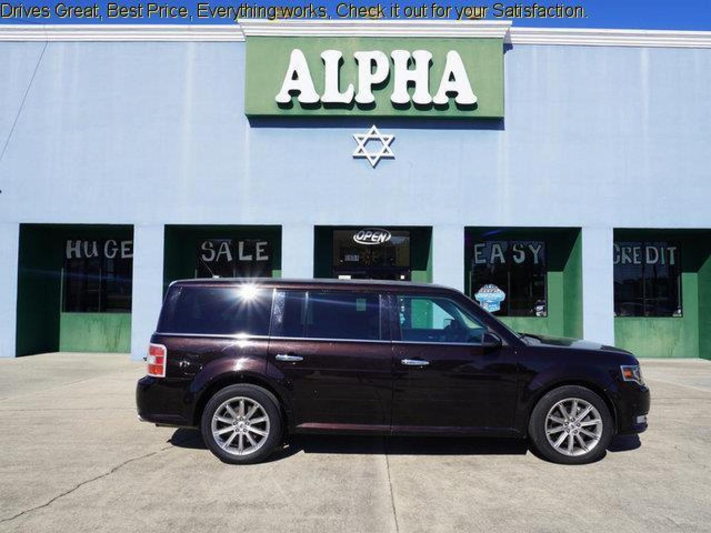 2013 Tuxedo Black Metallic /Charcoal Black Ford Flex 4dr Limited FWD (2FMGK5D88DB) with an 3.5L V6 engine, Automatic transmission, located at 6904 Johnston St., Lafayette, LA, 70503, (337) 988-1960, 30.143589, -92.100601 - Photo#0