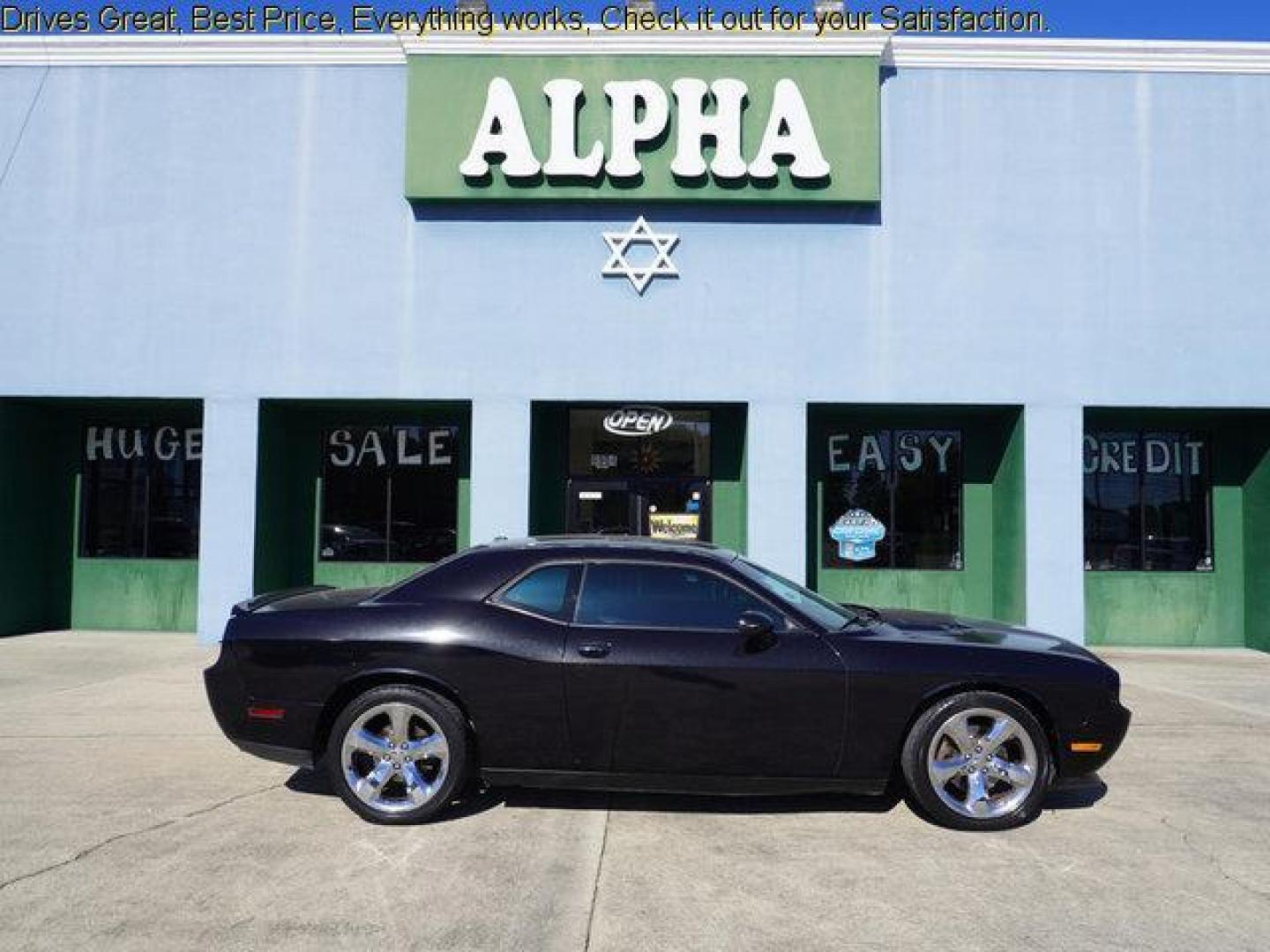 2013 Black /Dark Slate Gray Interior Dodge Challenger 2dr Cpe SXT Plus (2C3CDYAG9DH) with an 3.6L V6 engine, 5 Spd Automatic transmission, located at 6904 Johnston St., Lafayette, LA, 70503, (337) 988-1960, 30.143589, -92.100601 - Photo#0