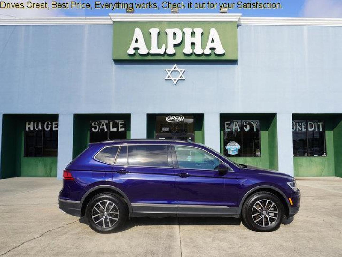 2021 Blue /Storm Gray Volkswagen Tiguan 2.0T SE FWD (3VV3B7AX7MM) with an 2.0L 4Cyl engine, 8 Spd Automatic transmission, located at 6904 Johnston St., Lafayette, LA, 70503, (337) 988-1960, 30.143589, -92.100601 - Photo#0