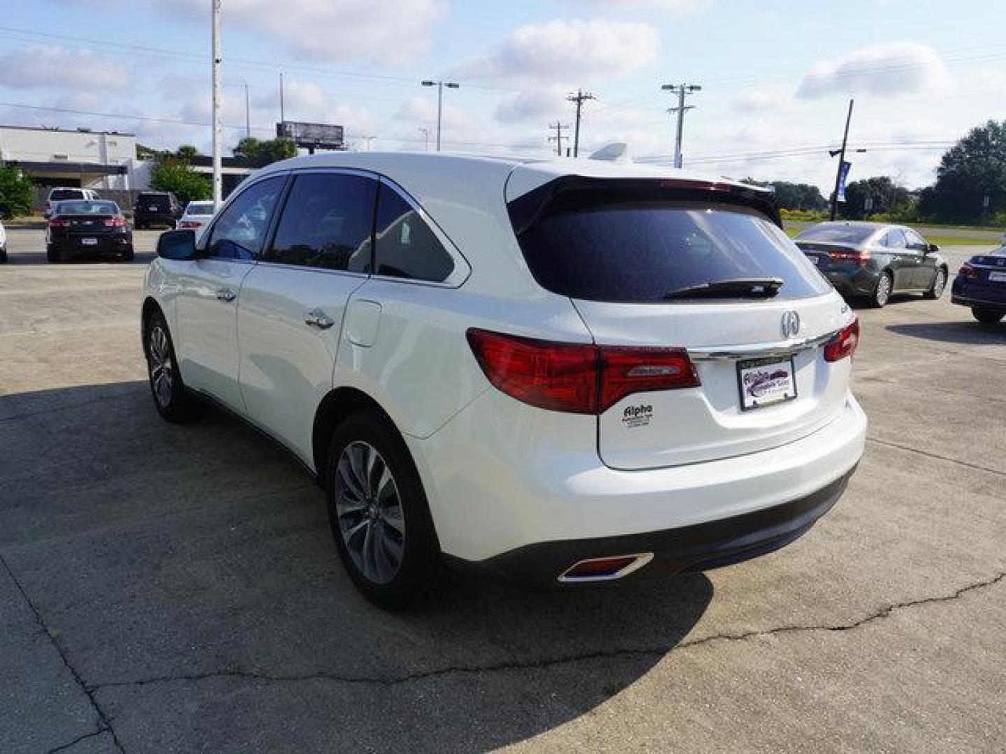 2014 White /Ebony Acura MDX FWD 4dr Tech Pkg (5FRYD3H46EB) with an 3.5L V6 engine, Automatic transmission, located at 6904 Johnston St., Lafayette, LA, 70503, (337) 988-1960, 30.143589, -92.100601 - Photo#7