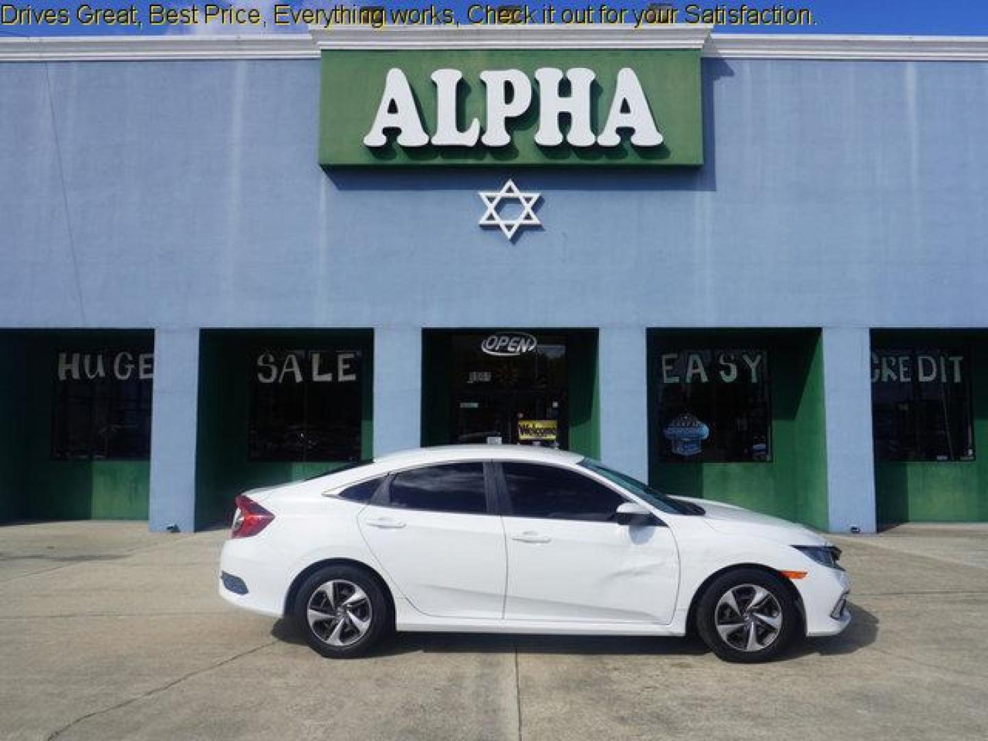 2020 White Honda Civic (19XFC2F67LE) with an 2.0L 4Cyl engine, Automatic CVT transmission, located at 6904 Johnston St., Lafayette, LA, 70503, (337) 988-1960, 30.143589, -92.100601 - Prices are subject to change as improvements done by the service dept. Prices are for Cash sales only, Plus TTL. This Vehicle is Serviced well and Warranties Available too. Easy Financing. Drives Great and everything works. Price subject to change as improvements done by the service dept. Easy CR - Photo#0