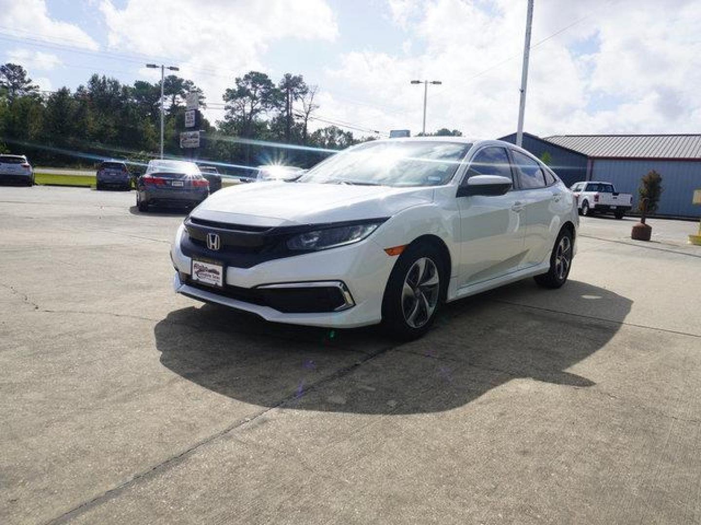 2020 White /Black Honda Civic LX CVT (19XFC2F67LE) with an 2.0L 4Cyl engine, Automatic CVT transmission, located at 6904 Johnston St., Lafayette, LA, 70503, (337) 988-1960, 30.143589, -92.100601 - Photo#6