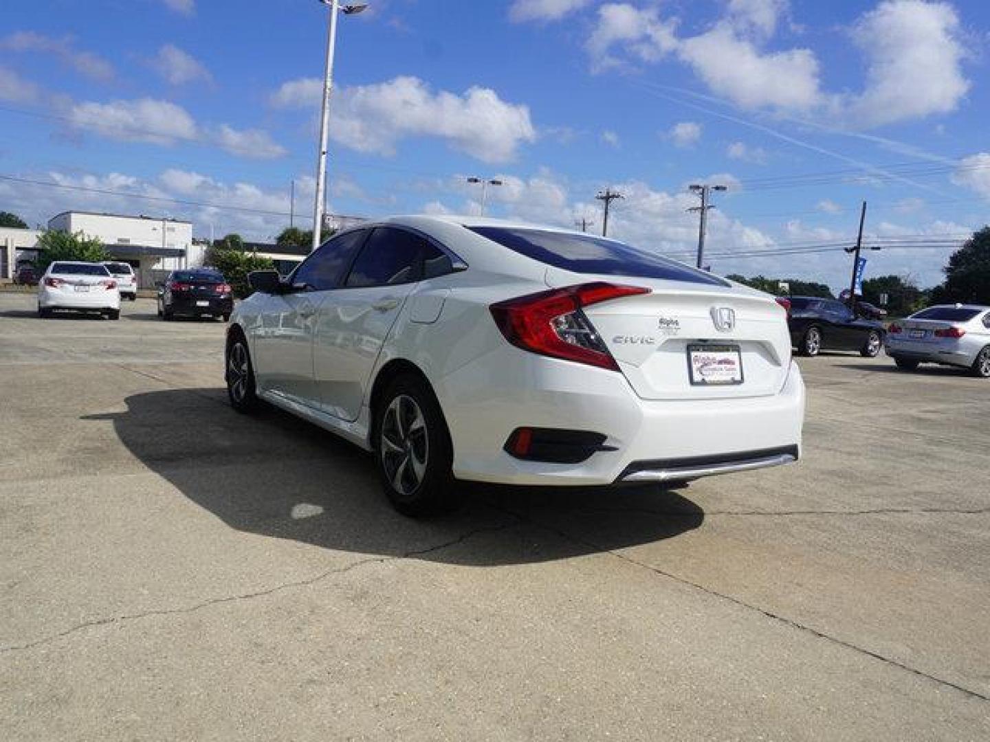 2020 White /Black Honda Civic LX CVT (19XFC2F67LE) with an 2.0L 4Cyl engine, Automatic CVT transmission, located at 6904 Johnston St., Lafayette, LA, 70503, (337) 988-1960, 30.143589, -92.100601 - Photo#9