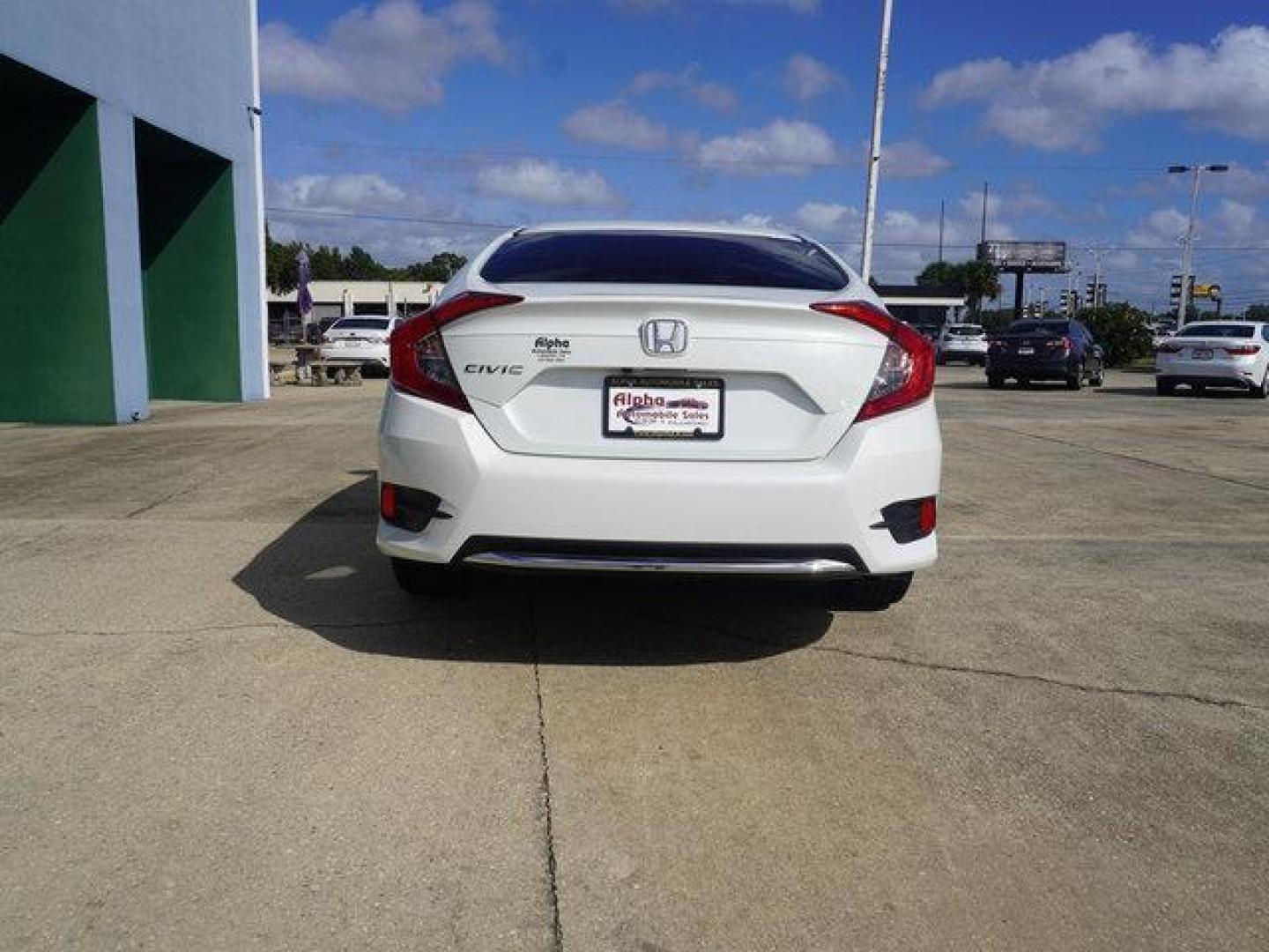 2020 White /Black Honda Civic LX CVT (19XFC2F67LE) with an 2.0L 4Cyl engine, Automatic CVT transmission, located at 6904 Johnston St., Lafayette, LA, 70503, (337) 988-1960, 30.143589, -92.100601 - Photo#11