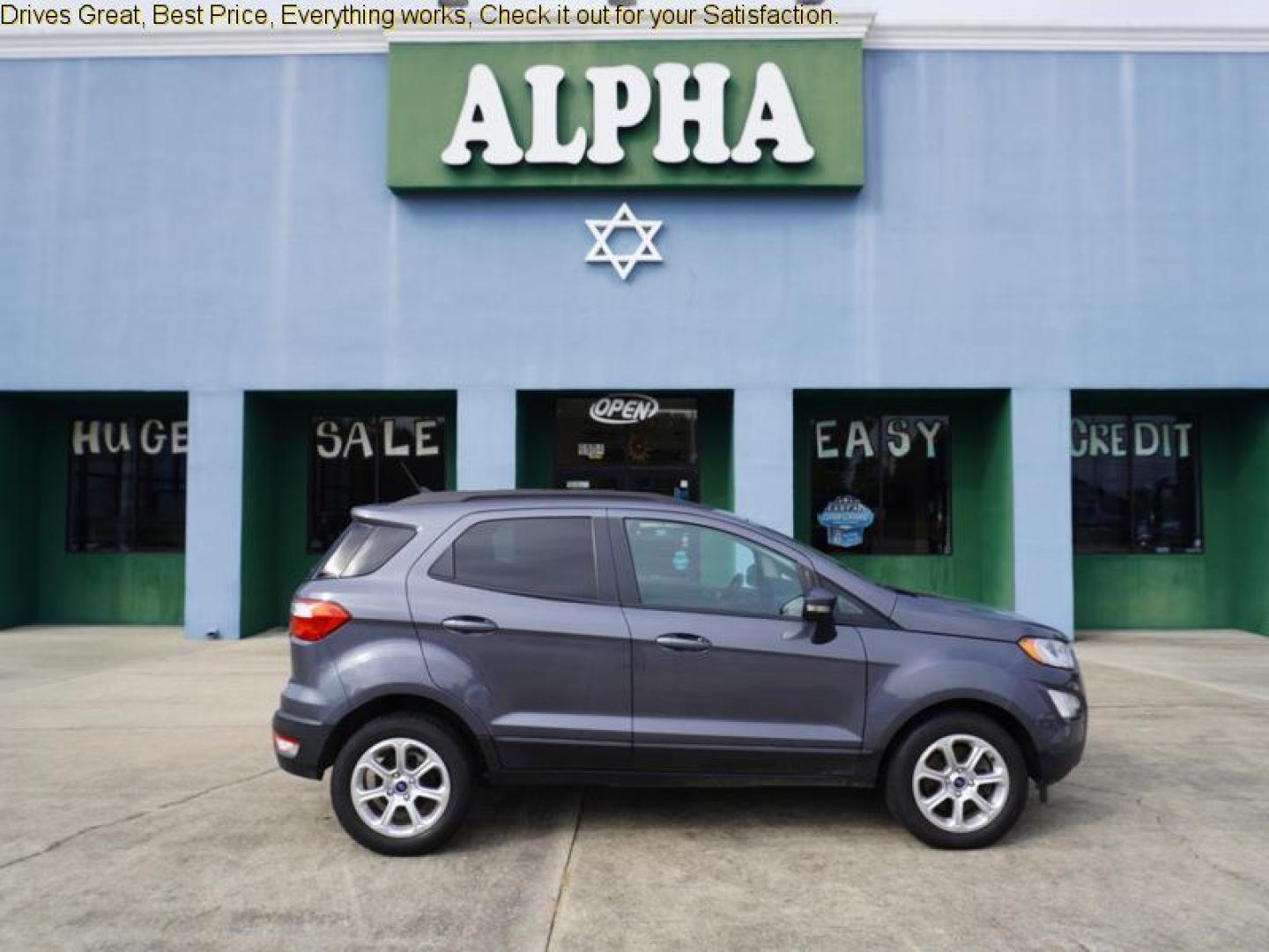 2020 Gray /Ebony Black Ford EcoSport SE FWD (MAJ3S2GE5LC) , Automatic transmission, located at 6904 Johnston St., Lafayette, LA, 70503, (337) 988-1960, 30.143589, -92.100601 - Photo#0