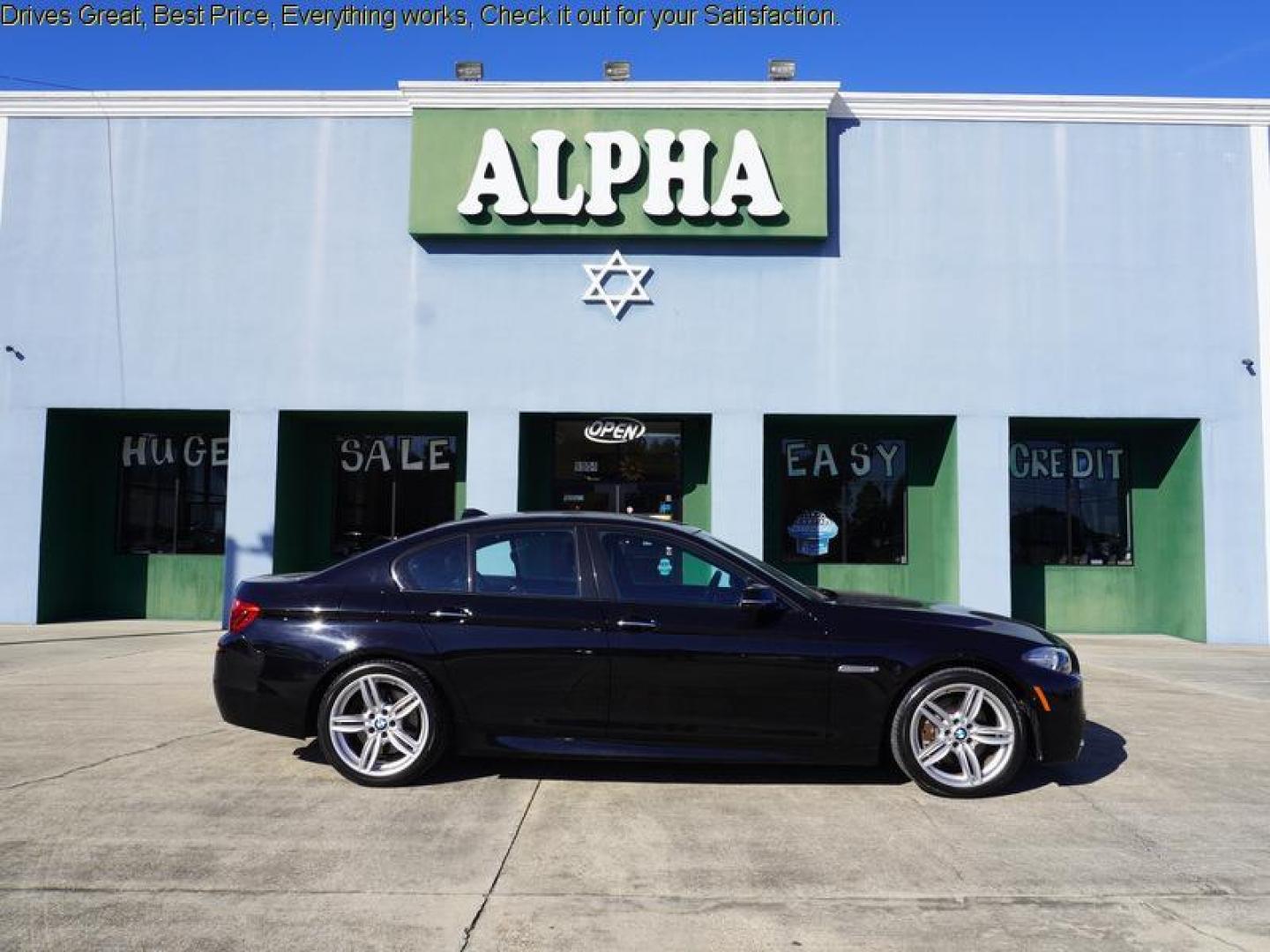 2015 Jet Black /Black BMW 5 Series 4dr Sdn 550i RWD (WBAKN9C50FD) , Automatic transmission, located at 6904 Johnston St., Lafayette, LA, 70503, (337) 988-1960, 30.143589, -92.100601 - Photo#0