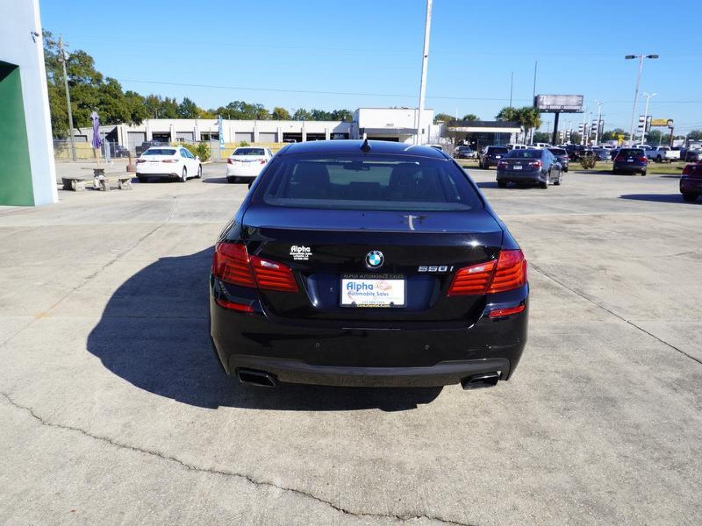 2015 Jet Black /Black BMW 5 Series 4dr Sdn 550i RWD (WBAKN9C50FD) , Automatic transmission, located at 6904 Johnston St., Lafayette, LA, 70503, (337) 988-1960, 30.143589, -92.100601 - Photo#9