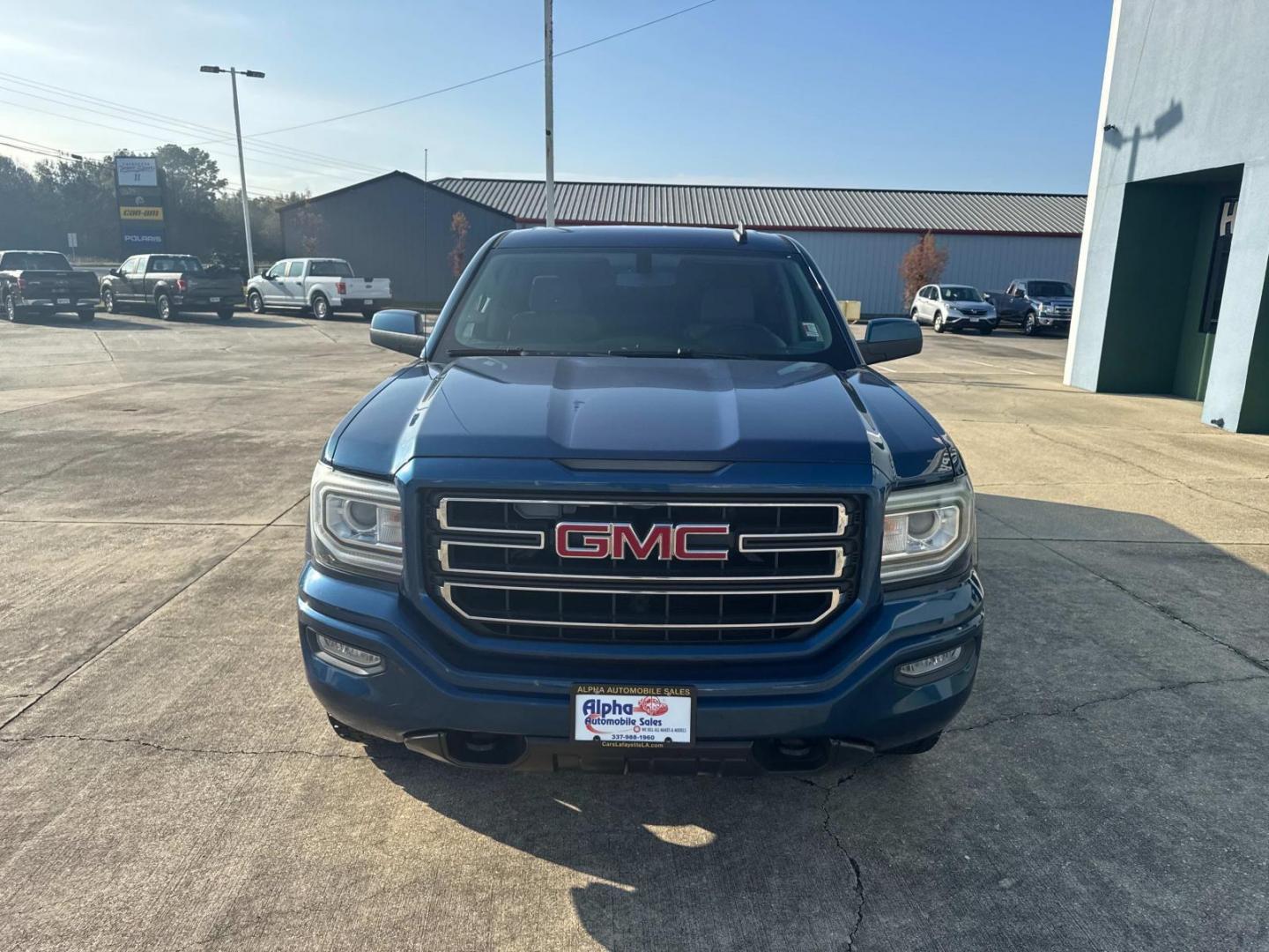 2017 Stone Blue Metallic /Gray GMC Sierra 1500 4WD Double Cab 143.5 (1GTV2LEC4HZ) , N/A transmission, located at 6904 Johnston St., Lafayette, LA, 70503, (337) 988-1960, 30.143589, -92.100601 - Photo#2