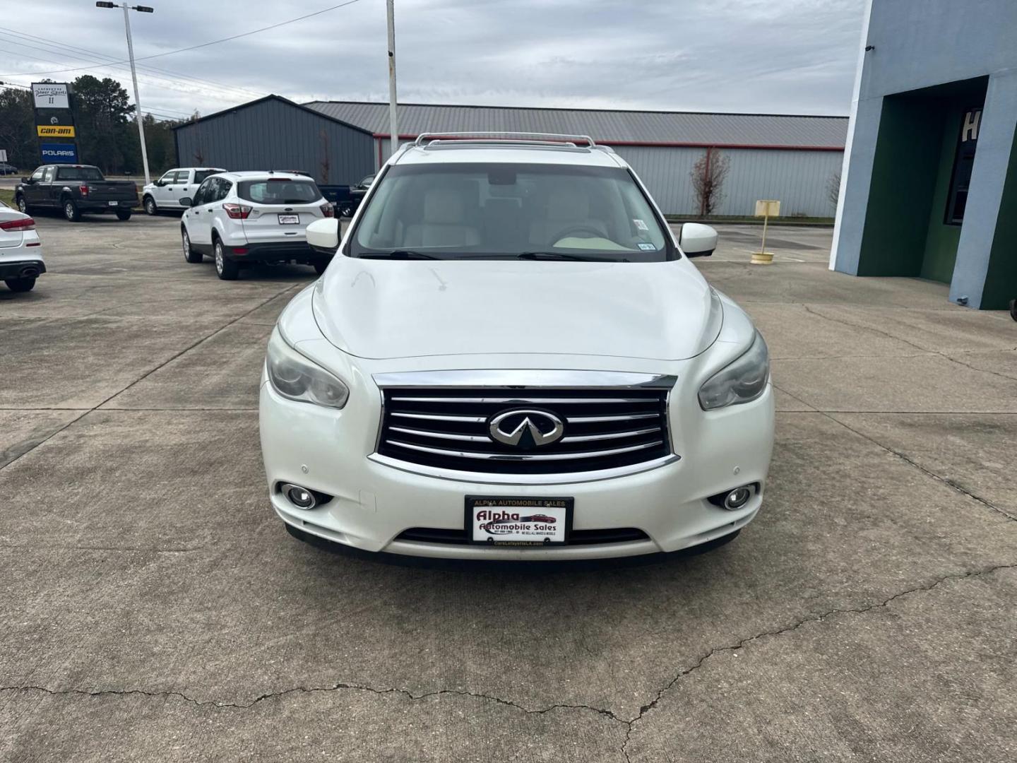 2015 White /Tan INFINITI QX60 FWD 4dr (5N1AL0MN6FC) , Automatic transmission, located at 6904 Johnston St., Lafayette, LA, 70503, (337) 988-1960, 30.143589, -92.100601 - Photo#2