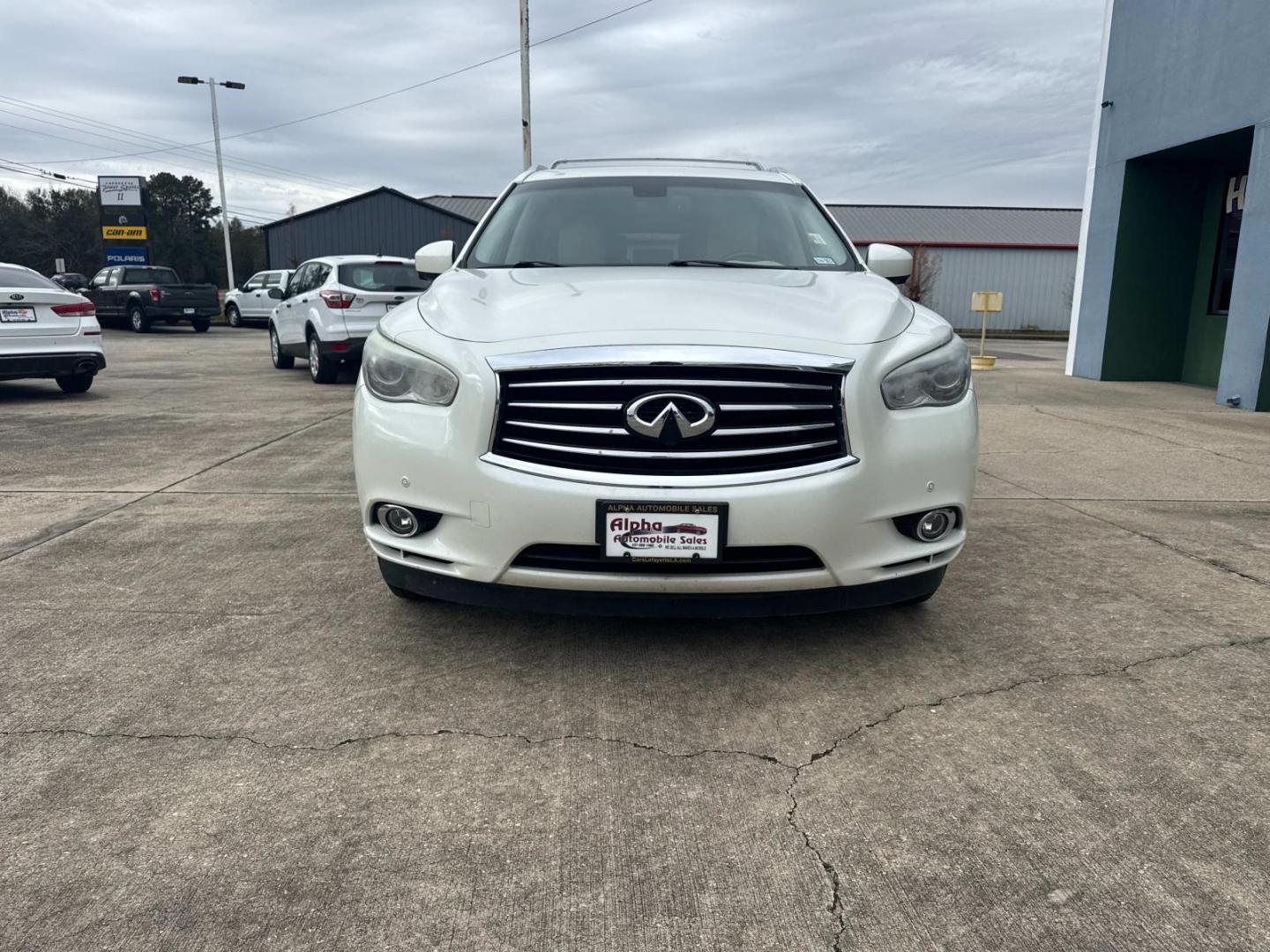 2015 White /Tan INFINITI QX60 FWD 4dr (5N1AL0MN6FC) , Automatic transmission, located at 6904 Johnston St., Lafayette, LA, 70503, (337) 988-1960, 30.143589, -92.100601 - Photo#3