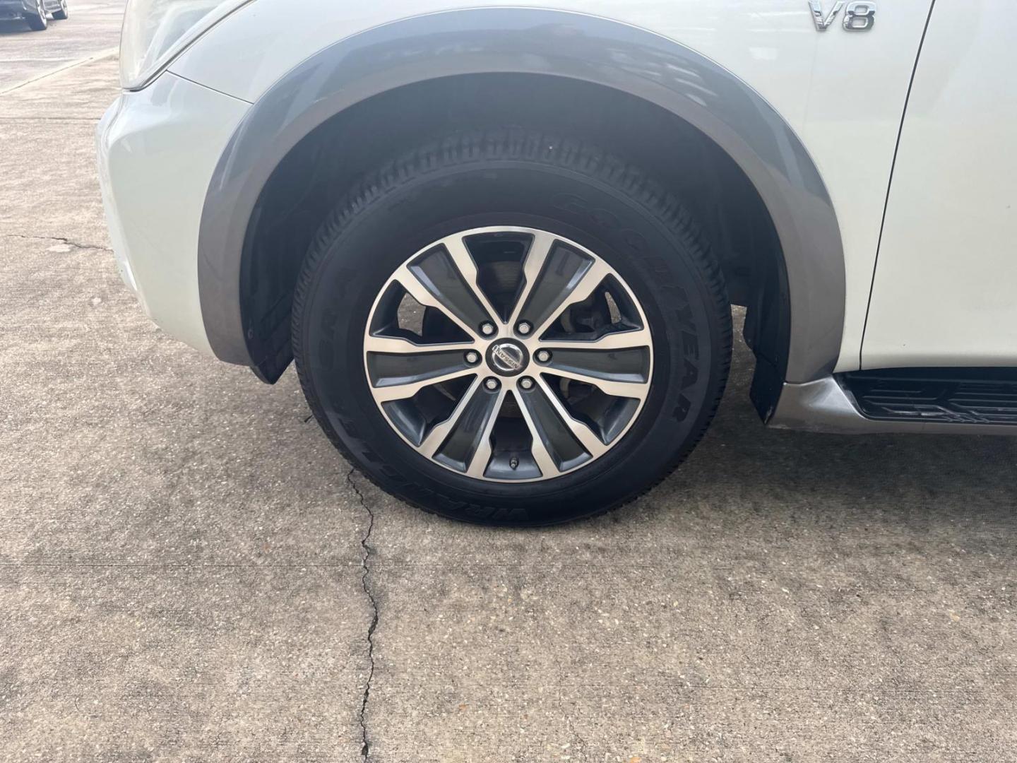 2018 White /Black Nissan Armada 4x2 SL (JN8AY2ND1J9) , N/A transmission, located at 6904 Johnston St., Lafayette, LA, 70503, (337) 988-1960, 30.143589, -92.100601 - Photo#6