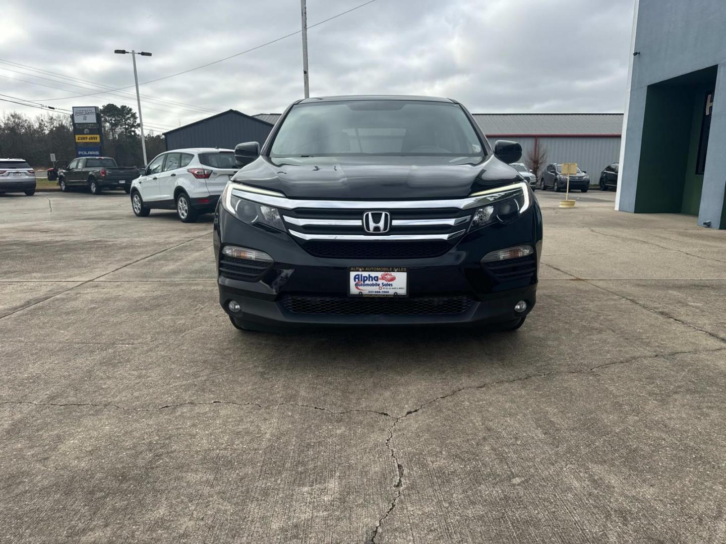 2017 Black Forest Pearl /Black Honda Pilot EX-L 2WD (5FNYF5H56HB) , Automatic transmission, located at 6904 Johnston St., Lafayette, LA, 70503, (337) 988-1960, 30.143589, -92.100601 - Photo#3