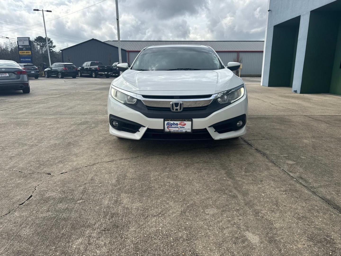 2016 White Orchid Pearl /Ivory Honda Civic Sedan 4dr CVT EX-T (19XFC1F38GE) , Automatic transmission, located at 6904 Johnston St., Lafayette, LA, 70503, (337) 988-1960, 30.143589, -92.100601 - Photo#3