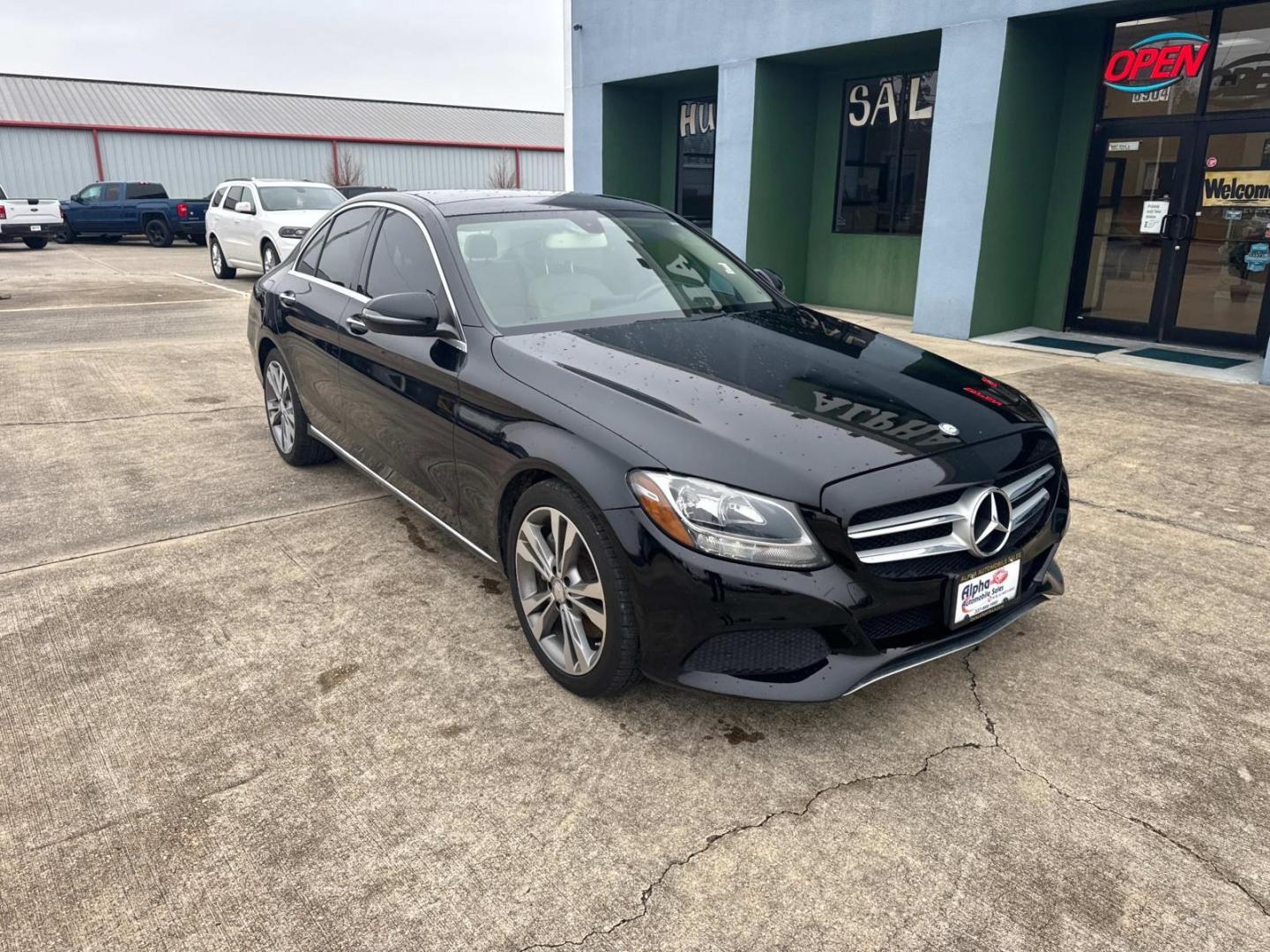 2016 Black /Silk Beige Mercedes-Benz C-Class C300 Sedan (55SWF4JB4GU) , Automatic transmission, located at 6904 Johnston St., Lafayette, LA, 70503, (337) 988-1960, 30.143589, -92.100601 - Photo#1